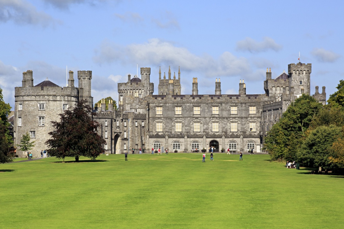 Kilkenny Castle. Historic landmark in the town of Kilkenny in Ireland.