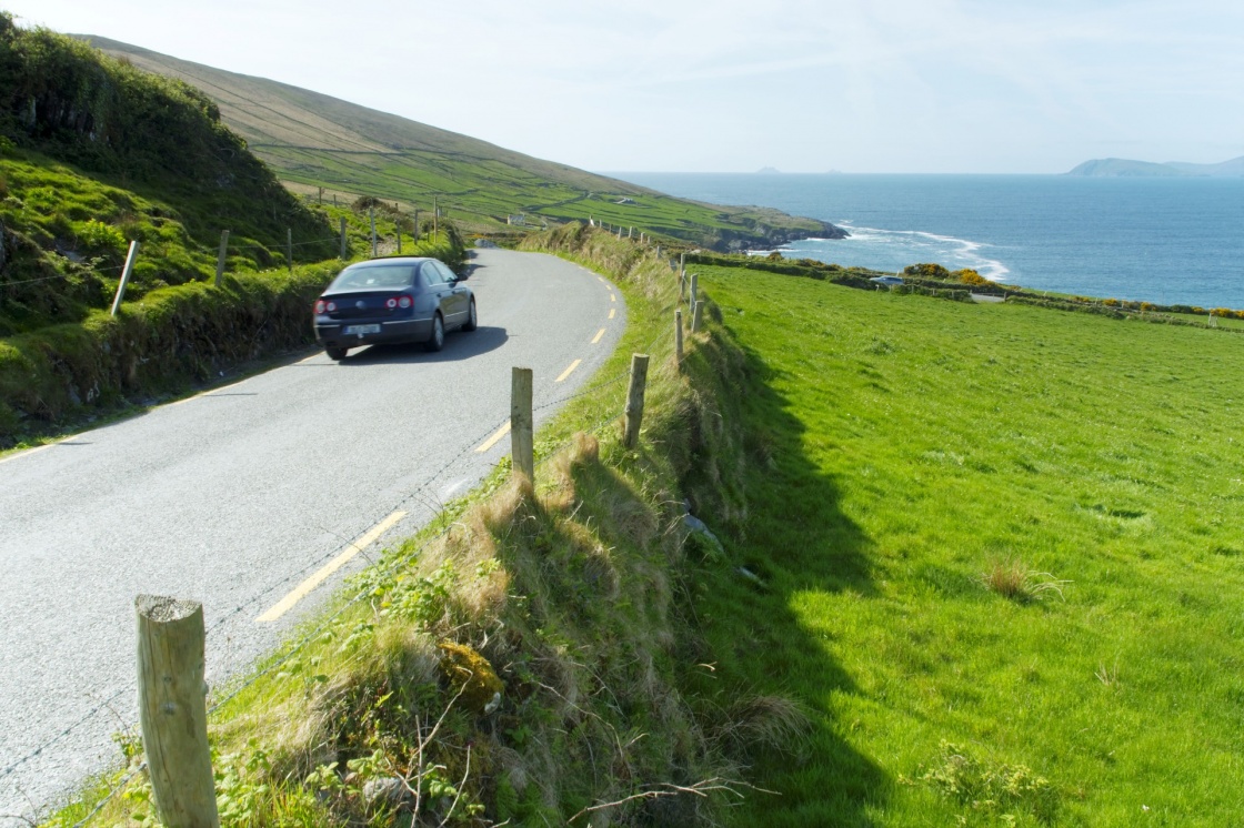 'Car on an Irish road at Beara' - Ireland