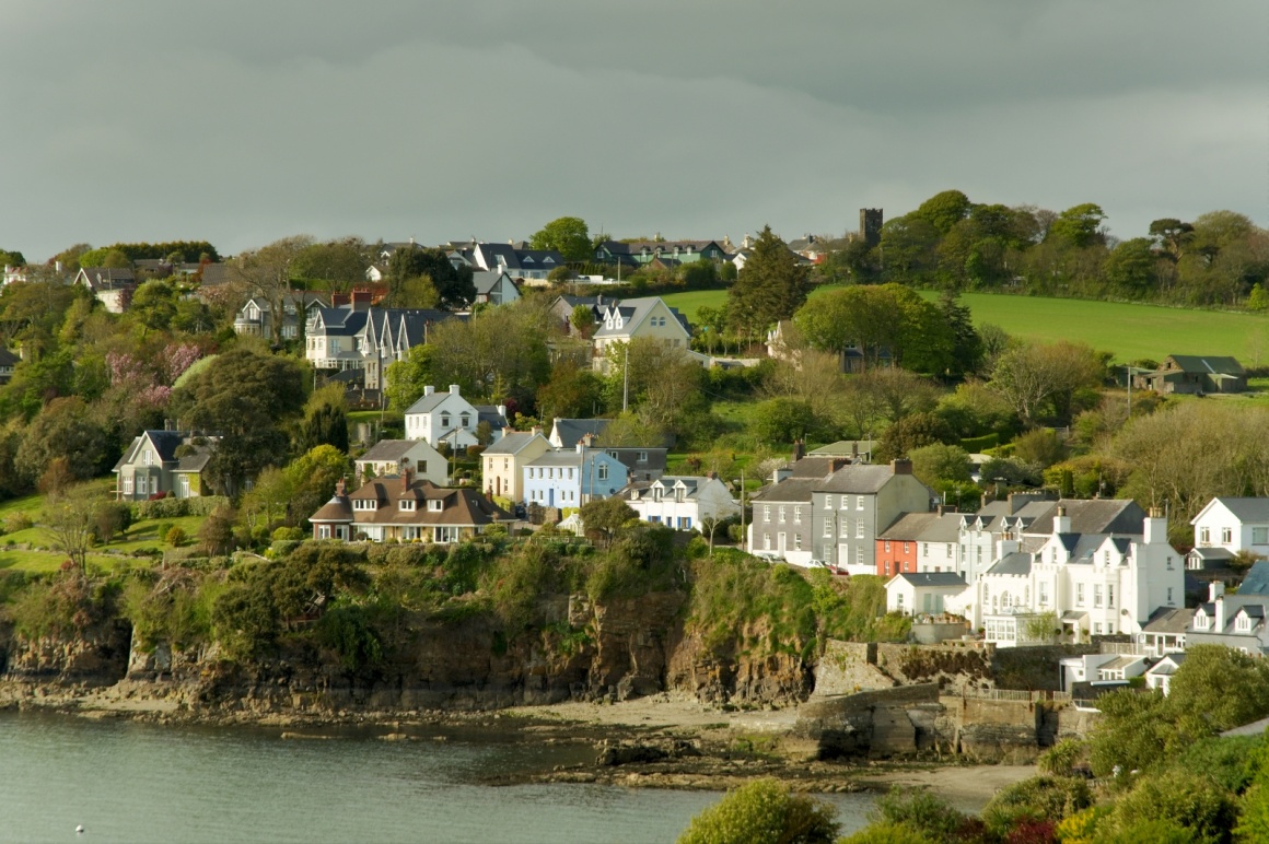 'View of seaside houses at Killarney, Ireland' - Ireland